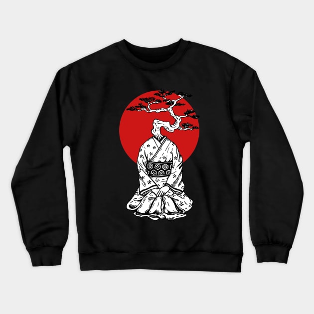 Bonsai Geisha Crewneck Sweatshirt by Luke Gray